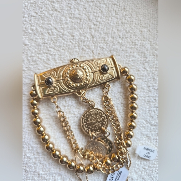 Free People, Last Chance Arm Cuff, Gold -NEW! - Picture 5 of 7